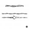 Łańcuszek typu Snake - plecionka z zamkiem*srebro AG 925*PLE SN 025 DC8L 2S (45 cm)