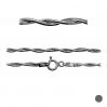 Łańcuszek typu Snake - plecionka z zamkiem*srebro AG 925*PLE SN 025 DC8L 2S (45 cm)