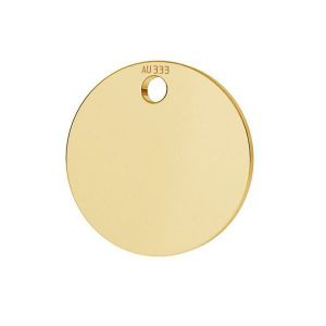 Złota zawieszka - blaszka okrągła*złoto AU 333*LKZ8K-30010 - 0,30 10x10 mm