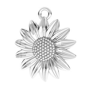 Zawieszka - kwiatek słonecznik*srebro AG 925*ODL-00790 16x18,5 mm