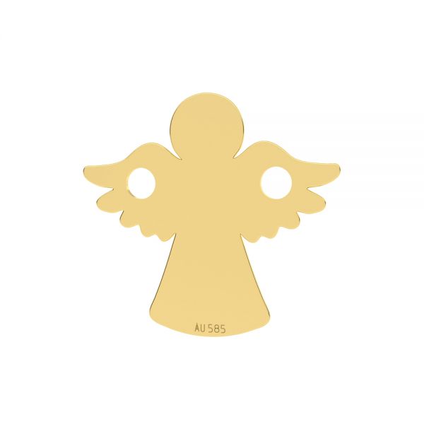Złota zawieszka łącznik - anioł*złoto AU 585*LKZ14K-50095 - 0,30 13x13 mm