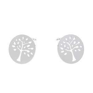 Kolczyk sztyft - drzewo życia*srebro AG 925*KLS LKM-2957 - 0,50 12x12 mm