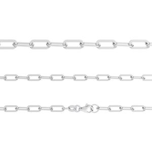 Łańcuszek typu Ankier płaszczony z zamkiem*srebro AG 925*AFL 1,00 40 cm