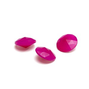 ROSECUT/ RIVOLI jadeit neon pink 12 MM GAVBARI, kamień półszlachetny