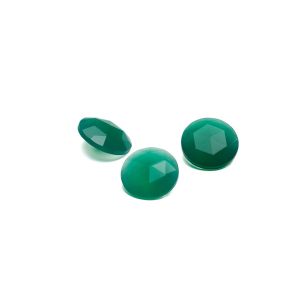 ROSECUT / RIVOLI jadeit zielony ciemny 10 MM GAVBARI, kamień półszlachetny