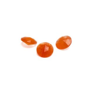 ROSECUT/ RIVOLI jadeit pomarańczowy 10 MM GAVBARI, kamień półszlachetny