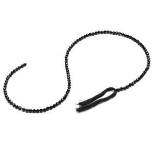 KULKA przelotowa czarny spinel 3 MM GAVBARI, kamień półszlachetny