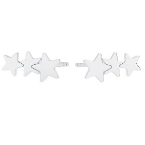 Kolczyki sztyft - gwiazdki*srebro AG 925*KLS LKM-2984 - 0,50 5,2x10,3 mm
