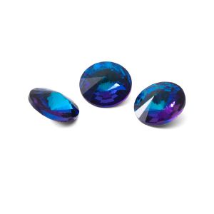 Okrągły kryształ 10mm, RIVOLI 10 MM GAVBARI SHIMMER BLUE