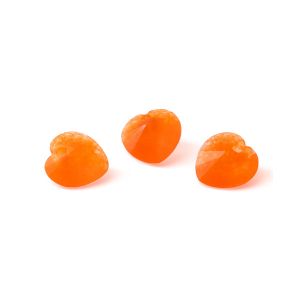 SERCE pomarańczowy jadeit 10 MM GAVBARI, kamień półszlachetny