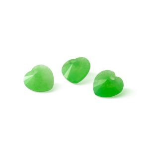 SERCE zielony jadeit 10 MM GAVBARI, kamień półszlachetny