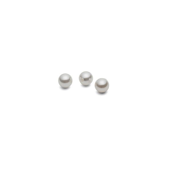 Okrągłe hodowane perły muszlowe 2 mm z otworem przelotowym, GAVBARI PEARLS 2H