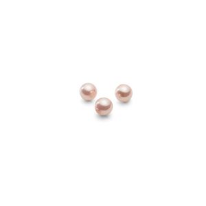 Okrągłe hodowane perły różowe muszlowe 2 mm z otworem przelotowym, GAVBARI PEARLS 2H