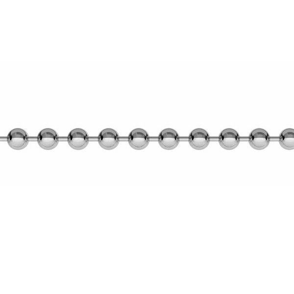 Łańcuszek metraż - typ kulkowy*srebro AG 925*CPL 1,5 mm