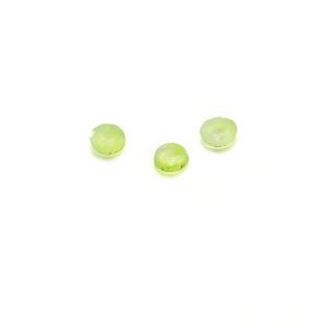Okrągły kamień, płaski spód, 3 mm, Jadeit jasno zielony, GAVBARI
