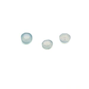 Okrągły kamień, płaski spód, 3 mm, niebieski onyks, GAVBARI