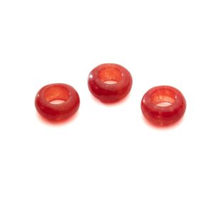 Kamień OPONKA, jadeit czerwony 5x10 mm GAVBARI, kamień półszlachetny