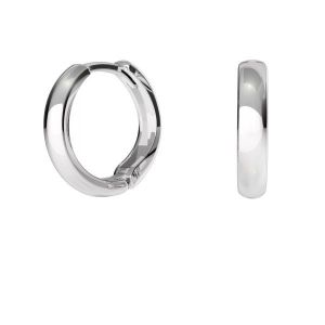 Bigiel angielski - okrągły kolczyk typu kajdanki*srebro AG 925*ODL-00732 BZO 1 13,5x13,5 mm ver.3