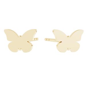 Kolczyk sztyft - motyl*złoto AU 585*KLS LKZ14K-50114 5,4x8 mm - 0,30 mm
