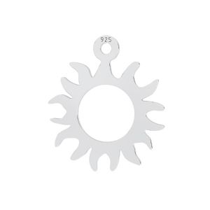 Zawieszka ażurowa - słońce*srebro AG 925*LKM-3130 - 0,50 12,8x14,7 mm
