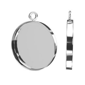 Wisiorek - miseczka do żywicy*srebro AG 925*CON1 FMG-R 2,7x18 mm