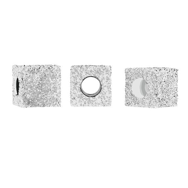 Przekładka ozdobna beads - kostka*srebro AG 925*BDS OWS-00207 5,3x5,3 mm