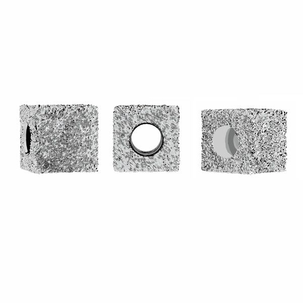 Przekładka ozdobna beads - kostka*srebro AG 925*BDS OWS-00207 5,3x5,3 mm