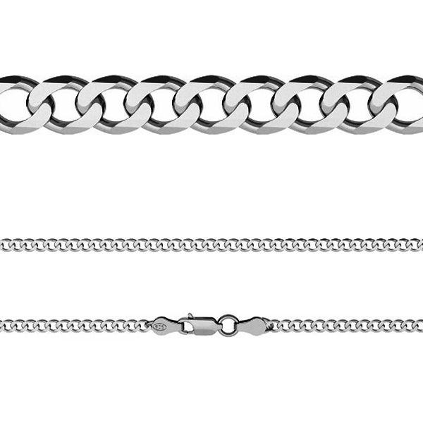 Łańcuszek typu Pancerka z zamkiem*srebro AG 925*PD 100 6L 45-80 cm