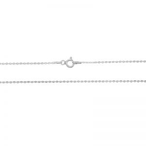 Łańcuszek typu Ankier płaszczony z zamkiem*srebro AG 925*AP 30 40 cm
