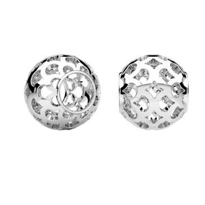 Ażurowa przekładka ozdobna beads*srebro AG 925*BDS OWS-00236 9x10 mm