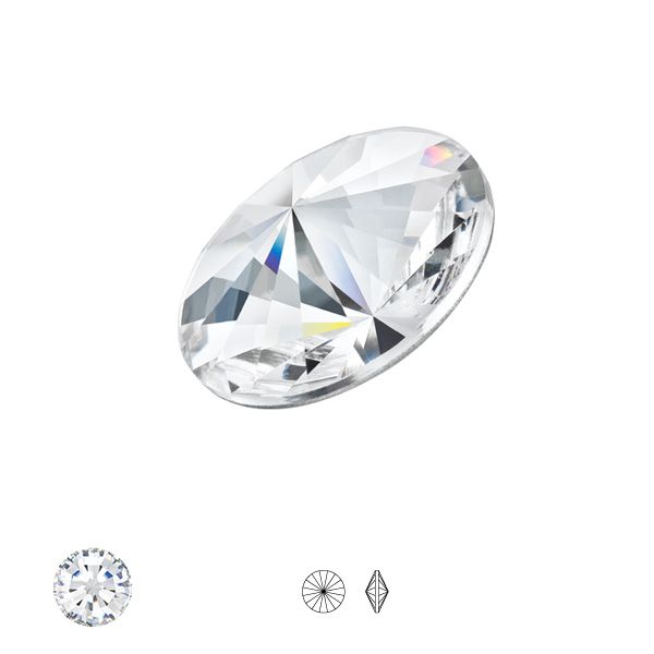 Okrągły kryształ do wklejania 10mm, Rivoli MAXIMA ss47 crystal DF, PRECIOSA
