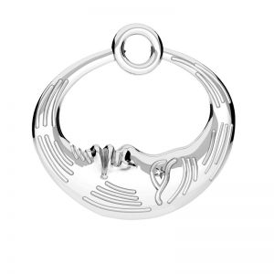 Zawieszka - księżyc, gwiazda*srebro AG 925*ODL-01112 15,5x16,7 mm