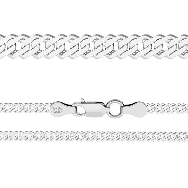 Łańcuszek typu Rombo z zamkiem*srebro AG 925*RD 100 6L (38 cm)