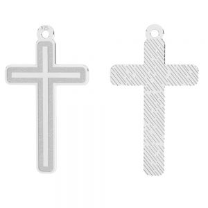 Zawieszka - krzyż*srebro AG 925*LKM-3094 - 0,60 13,4x23,1 mm