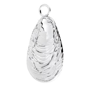 Zawieszka - muszla ostrygi*srebro AG 925*ODL-00769 17x31,5 mm