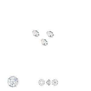 Biały okrągły kryształ 1,2 mm stożek, Chaton MAXIMA ss1/pp4 crystal DF, PRECIOSA