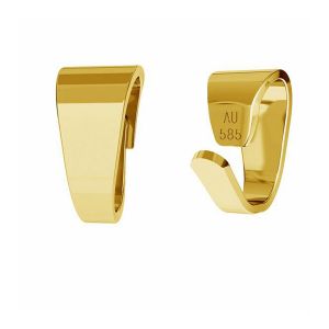 Złoty prosty krawat zaciskany do podwieszania*złoto AU 585*KR LKZ14K-50259 - 0,30 x mm