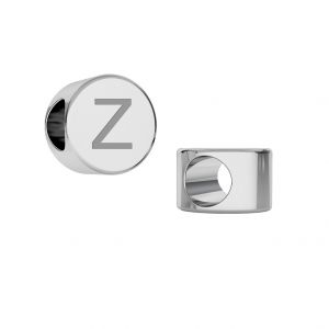 Zawieszka przekładka beads - celebrytka - okrąg z literą Z*srebro AG 925*ODL-00262/OWS 00127 5x7,8 mm - Z