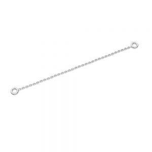 Krótki łańcuszek z obustronnym zakończeniem typu kółko*srebro AG 925*A 030 KCZ 0,8x1,57 - 60 mm