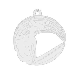Zawieszka*srebro AG 925*LKM-3159 17,5x18,7 mm