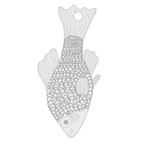 Zawieszka rybka*srebro AG 925*LKM-3162 - 0,80 8,9x19,2 mm
