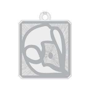 Zawieszka medytacja pozycja wielbłąda*srebro AG 925*LKM-3233 - 0,80 15,3x19,4 mm