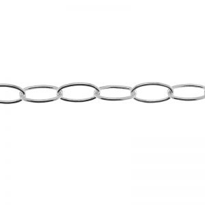 Łańcuszek metraż - typu Rolo, ogniwkowy*srebro AG 925*Craft Rolo Oval 1x11,5 mm
