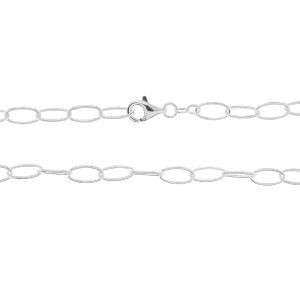 Łańcuszek typu Rolo z zamkiem, owalny*srebro AG 925*Craft Rolo Oval 1x11,5 mm - 40 cm