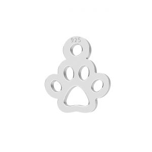 Mini zawieszka - psia łapa*srebro AG 925*LKM-3271 - 0,50 6,8x7,8 mm