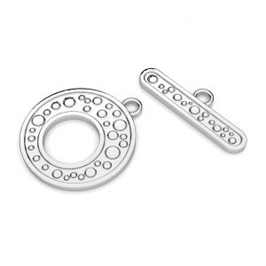 Zapięcie do bransolet typu Toggle*srebro AG 925*ZAM 10 SET ODL-01299 18x21 mm