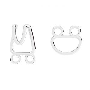 Proste przekładane zapięcie*srebro AG 925*ZAM 11 SET ODL-01252 9,5x20 mm