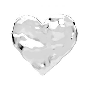 Zawieszka serce z pofalowaną powierzchnią*srebro 925*LKM-3338 - 0,50 26,1x29,3 mm