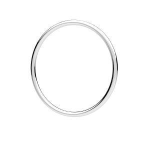 Obrączka okrągła, kółko zlutowane*srebro AG 925*OB 1x19,4 mm