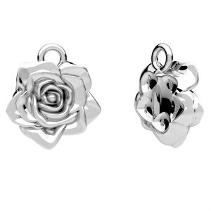 Zawieszka kwiat - róża*srebro AG 925*ODL-01284 11,4x13,1 mm